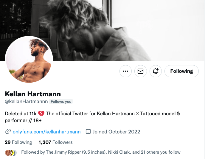 Official Kellan Hartmann Twitter account